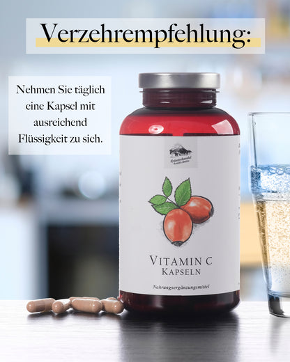 Vitamin C mit Hagebutte Kapseln