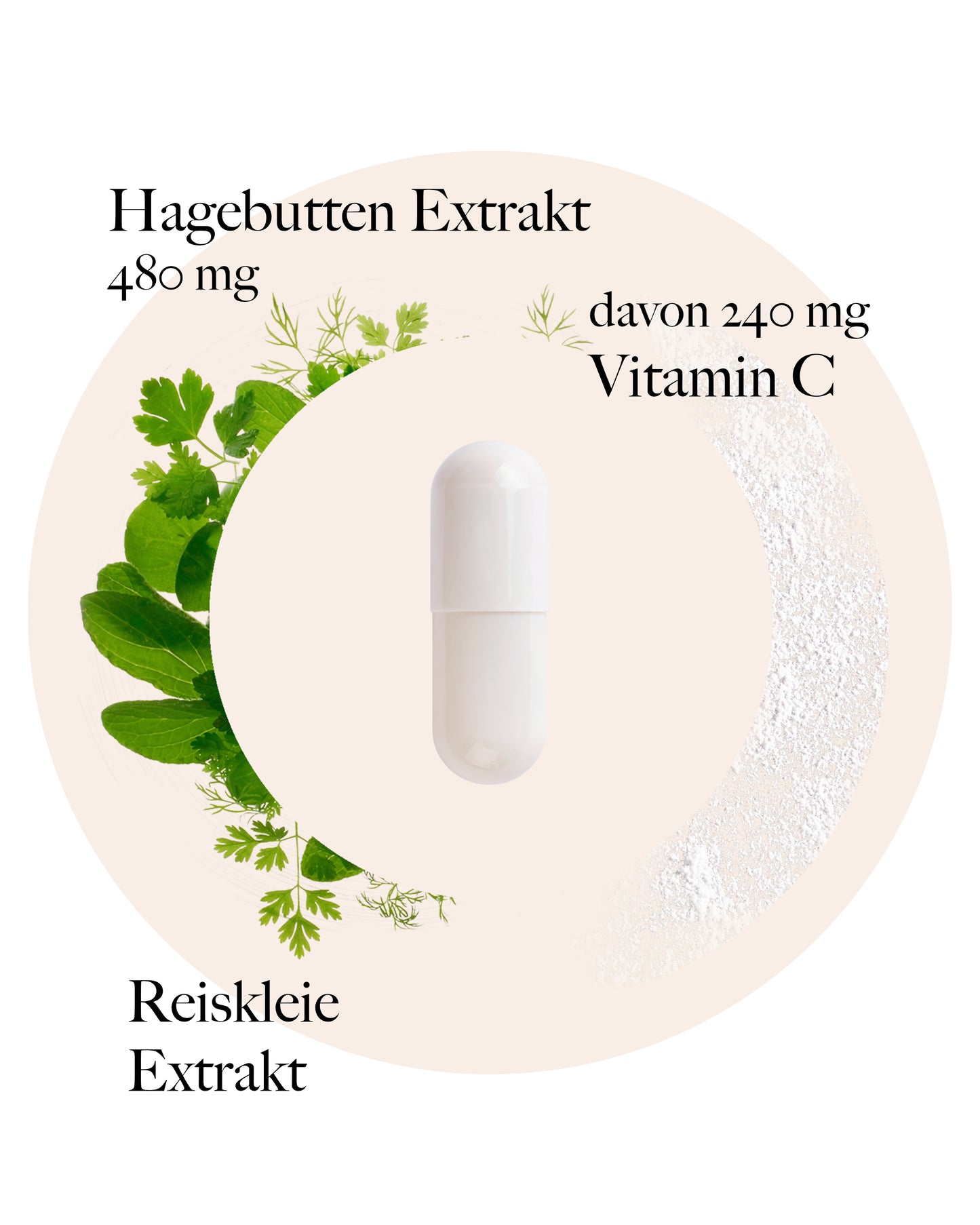 Vitamin C mit Hagebutte Kapseln